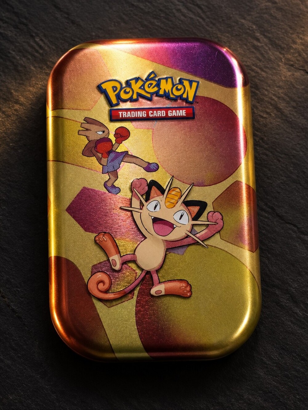 (#4) Pokémon TCG: Scarlet & Violet— Mini Tin (Meowth & Hitmonchan version)